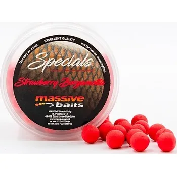 Boilies Plovoucí kuličky Massive Baits Pop-up 18mm - Jahoda & Bergamot