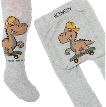 Dětská móda Punčocháče dziecięce BE SNAZZY šedé bavlna velikost 74