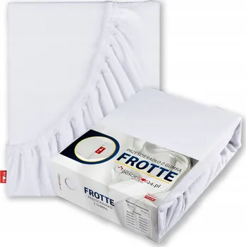 Prostěradlo Froté prostěradlo 80x200 s gumou Hrubá Bavlna PREMIUM Bok 30 cm Bílá