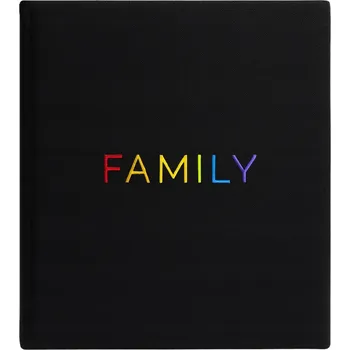 Fotoalbum Tradiční album se 100 černými stranami, pevné, velké, rodinné, jako dárek