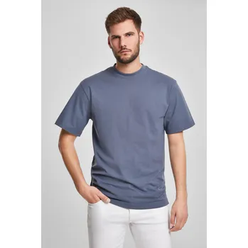 Pánské tričko Vysoké tričko vintage modré barvy Urban Classics modrá | bílá 1811023