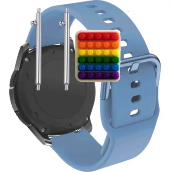 Pouzdro na mobilní telefon Pásek Řemínek pro Zeblaze Ares 3 Plus, Silikon Modrý Poutko, nastavitelný