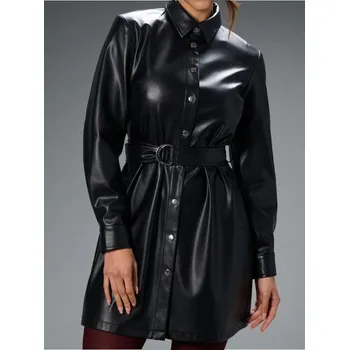 Dámská móda Sinsay - Košilové šaty - černá - 687FI-99X - 687FI-99X-XL