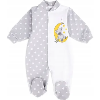 Overal Tup Tup s potiskem medvídka na Měsíci, šedý, vel. 86