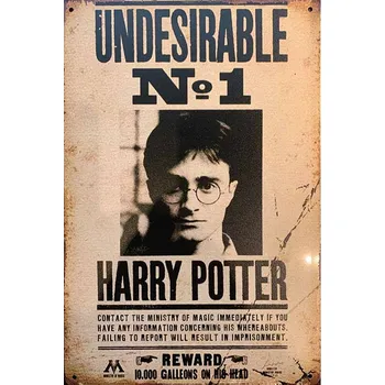 Plechová cedule Cedule Undesirable Harry Potter