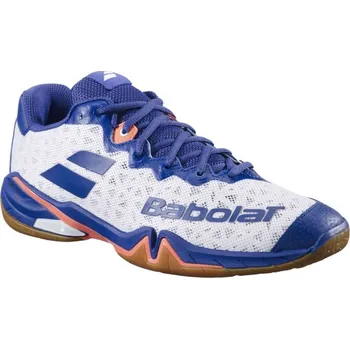 Pánské tenisky Pánská obuv na badminton/squash Babolat Shadow 4 - white/blue navy Vícebarevný (43)