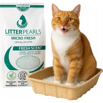 Podestýlka pro kočku Stelivo Volkos silikonové bezprašné pro kočky 3.18 kg neutralizující pachy