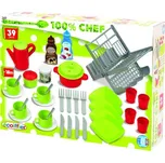 Ecoiffier Velká sada jídelního příslušenství, 39ks