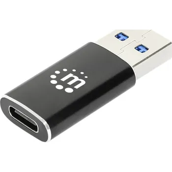 Elektrická zásuvka Manhattan USB 3.1 (Gen 2) adaptér [1x USB 3.1 zástrčka A​ - 1x Zásuvka USB 3.2 Gen 2 typu C (USB 3.1)] USB-A-Stecker auf