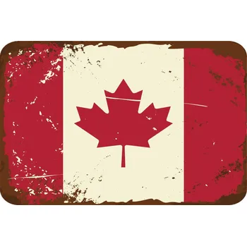 Plechová cedule Cedule vlajka Kanada 30cm x 20cm plechová tabule