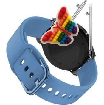 Pouzdro na mobilní telefon Řemínek Řemínek pro Mibro Lite 3, Silikonový Modrý Smyčka, nastavitelný