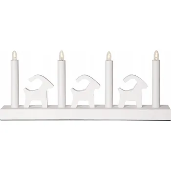 Svícen Dřevěný svícen Star Trading 17,5 cm