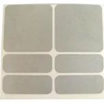 Samolepky reflexní ShamanRacing set 6ks stříbrná