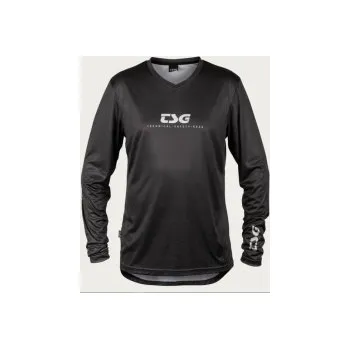 cyklistický dres Dres TSG Waft Jersey dlouhý rukáv MF black, XS