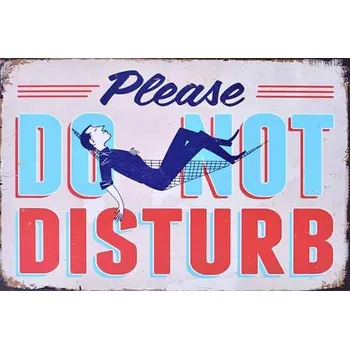 Plechová cedule Cedule Do Not Disturb