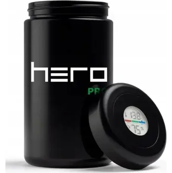 Dóza na potraviny Skleněná dóza na bylinky s vlhkoměrem 2000ml HERO PRO