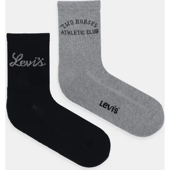 Pánské oblečení Ponožky Levi's 2-pack 37157.1297 šedá 90A, vel. 35/38