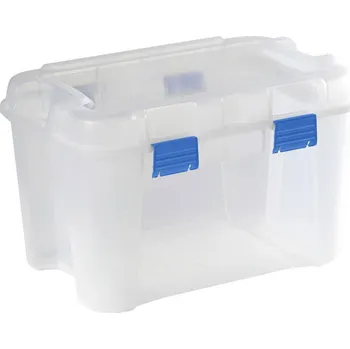 Úložný box Curver 243696 Úložný box, TOTEM Box 60L, transparent / blau, transparentní, modrá, 1 ks