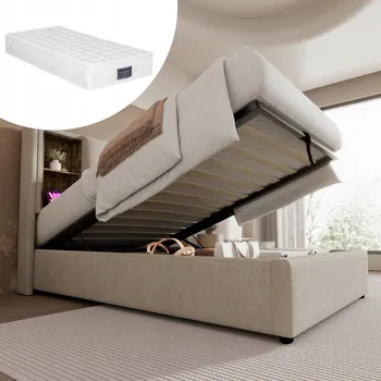 Postel Patrová postel Arhatreya moderní 90 x 200 cm béžová