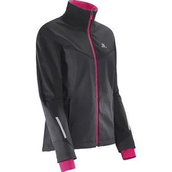 Běžky Bunda Salomon Pulse Softshell W black/pink 16/17 L