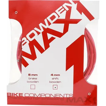 Lanko pro jízdní kolo Bowden MAX1 4mm (balení 3m) červená
