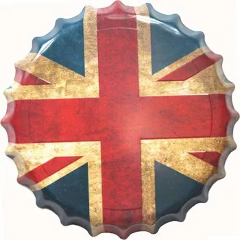 Plechová cedule Cedule 35x35cm víko UK vlajka