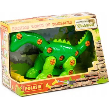 ostatní stavebnice Polesie Dovednostní hra Diplodocus dinosaurus Stavebnice 35 dílků v krabici Polesie