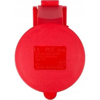 Elektrická zásuvka Elektrická Zásuvka hermetická Pce červená