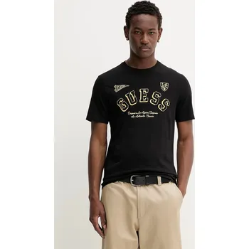 Bavlněné tričko Guess Jeans pánské, černá barva, M5BI43 K8HM0 M5BI43.K8HM0 99X, vel. L
