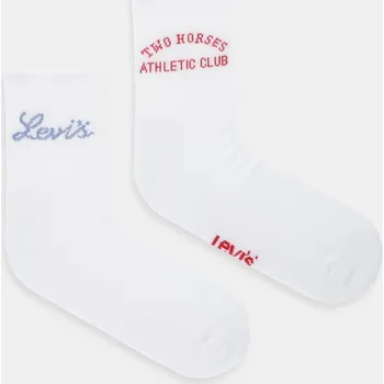 Pánské ponožky Ponožky Levi's 2-pack bílá barva, 37157-1290 37157.1290 00X, vel. 39/42
