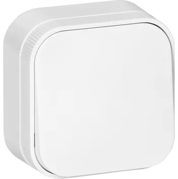 vypínač Bílý povrchový jednopólový spínač IP20