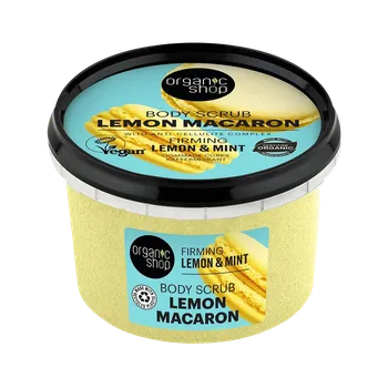Tělový peeling ORGANIC SHOP Zpevňující tělový peeling Lemon Macaron Citron a máta 250 ml