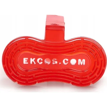 Vůně do bytu Ekcos Ekcoclip - ekologická závěska do toalety s vůní melounu, červená