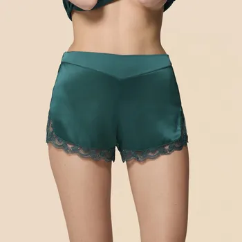 Dámské spodní prádlo Simone Pérèle hedvábné šortky Love me Love me emerald S