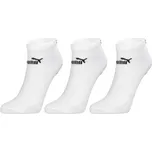 Unisex ponožky Puma ELEMENTS UNISEX PLAIN SNEAKER 3P 35/38 Bílá, Černá
