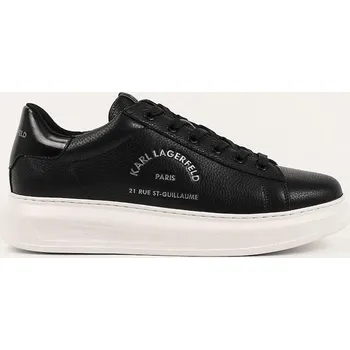 Pánské tenisky Kožené tenisky Karl Lagerfeld KAPRI pánské, černá barva, KL52568A KL52568A.100 99X, EUR 44