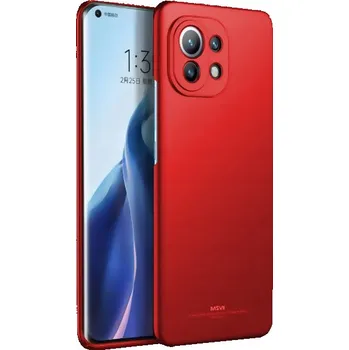 Pouzdro na mobilní telefon Pouzdro Msvii pro Xiaomi Mi 11 Lite / Kryt Zadní Kryt Červená