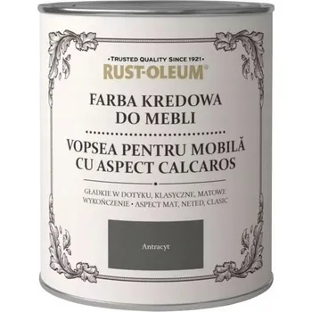 Barva na dřevo Rust-Oleum křídová Barva na nábytek 0,75 l antracit matná