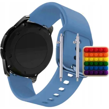 Pouzdro na mobilní telefon Pásek Řemínek pro Niceboy Watch GTR, Silikon Modrý Poutko, nastavitelný