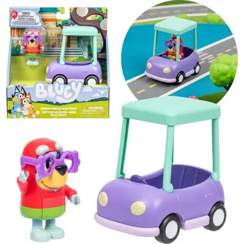 Figurka Bluey Sada figurek Auto babičky a Janet, figurky, pohyblivé prvky 3+