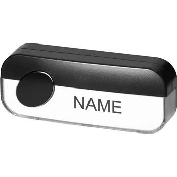 Tlačítko drátového zvonku, černé