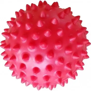 Masážní míček Míček masážní ježek 70mm červený
