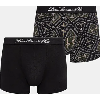 Pánské spodní prádlo Boxerky Levi's 2-pack 37149.1180 zelená 87A, vel. M