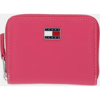 Peněženka Peněženka Tommy Jeans dámská, růžová barva, AW0AW18031 38X, vel. ONE SIZE