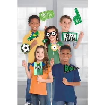 Party dekorace Rekvizity pro fotobudku Amscan Narozeniny fotbalisty 13 ks