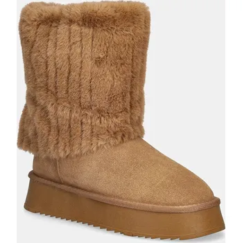 Dámská zimní obuv Semišové sněhule GOE SS2N4308.BROWN hnědá 88X, EUR 37