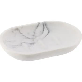 Mýdlenka Miska na mýdlo Everist Marble, bílá