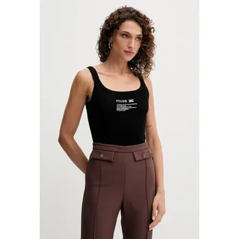 Top s příměsí vlny Elisabetta Franchi TK63B57E2 černá 99X, vel. 36