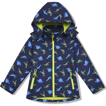 Chlapecké oblečení Chlapecká softshellová bunda, zateplená - KUGO HB8628, tmavě modrá Barva: Modrá tmavě, Velikost: 122