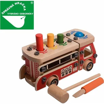 autíčko Lucy & Leo 320 Hasiči - konstrukční set se zatloukačkou